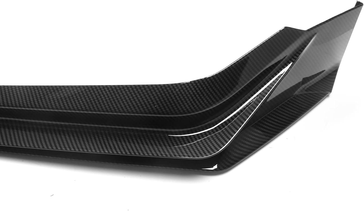 IKON MOTORSPORTS, Front Bumper Lip Compatible with 2022-2024 Honda Civic Sedan & Hatchback 4-Door, 3PCS Front Bumper Lip Spoiler Air Dam Chin Splitter IKON Style PP Polypropylene Carbon Fiber Print