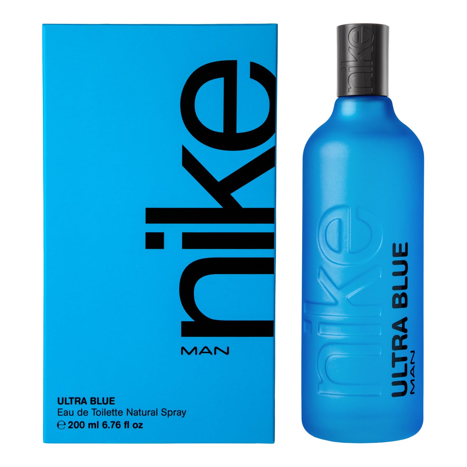 NIKE - Ultra Blue 200 ml, Eau de Cologne pour homme, Parfum en vaporisateur, Eau de Toilette naturelle et masculine, Parfum floral oriental, Fraîche, intense et longue tenue