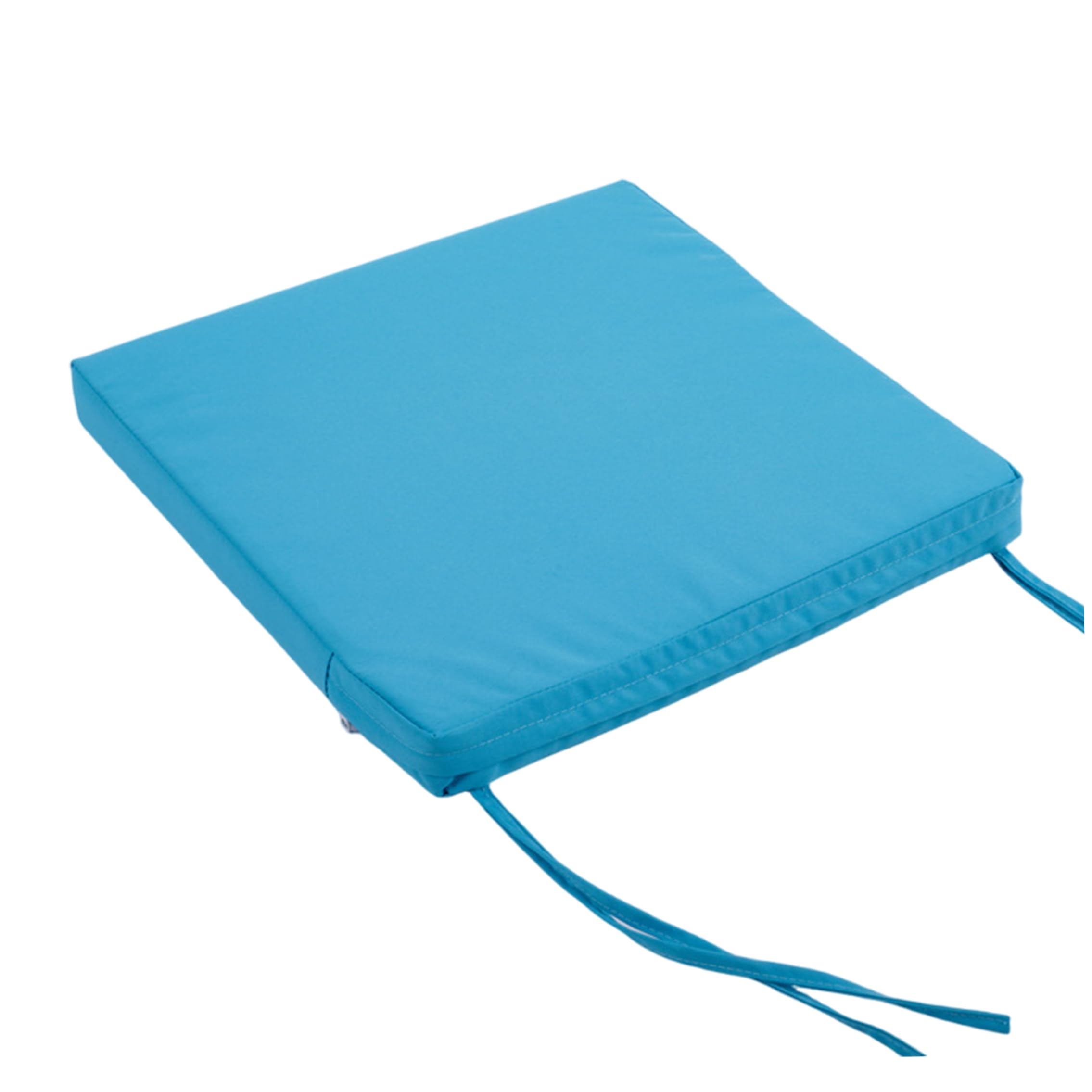 Syutokul Waterproof Seat Cushion, 15.75x15.75x3.15inch Outdoor Chair Cushion With Secure Straps & High-density Sponge, Sky Blue