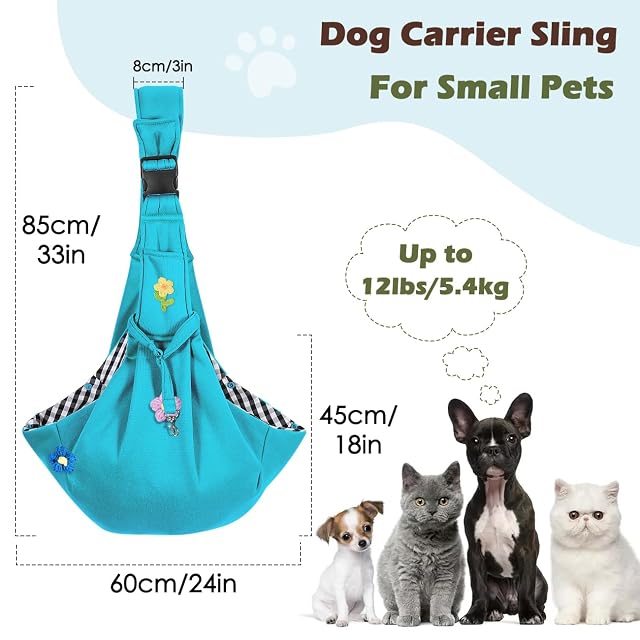 Foto 2 de 7 de Pawaboo Cabestrillo Transportador para Perro Pequeño, para 3-10 Libras
