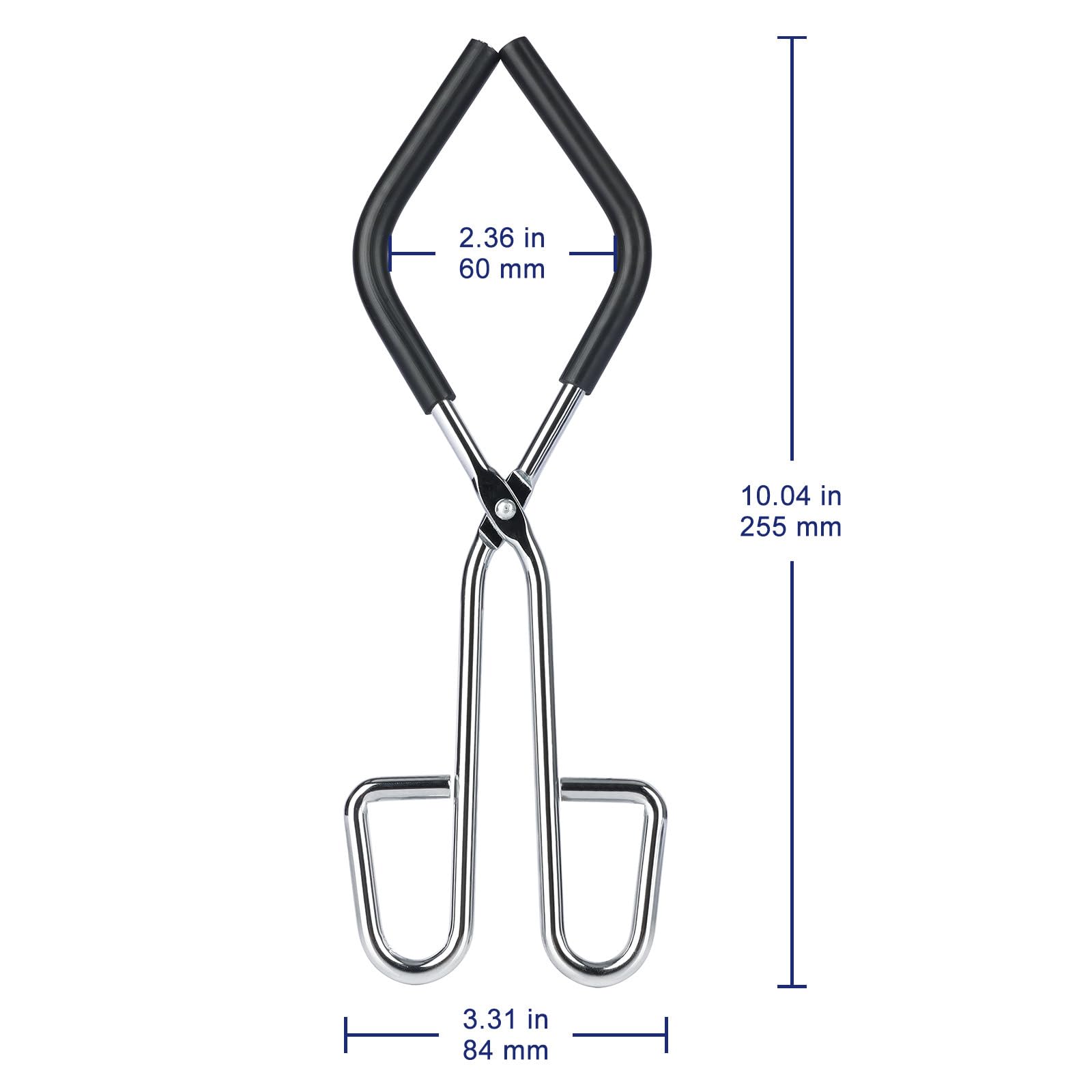 Labasics Pinza per Becher in Acciaio Inossidabile, Supporto Resistente alle Alte Temperature con Design Aperto, Morsetto Durevole e Resistente al Calore per Becher Caldi, 25.5 cm