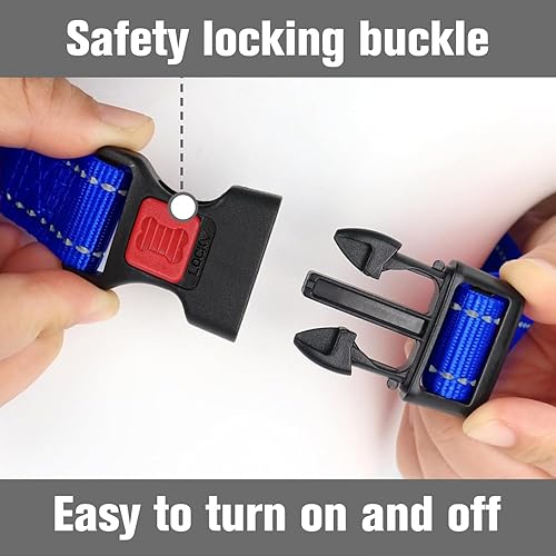 Miniatura 2 de Joytale Collar Martingale para perros, reflectante resistente para mayor seguridad, hebilla de liberación rápida, collares de nailon ajustables para