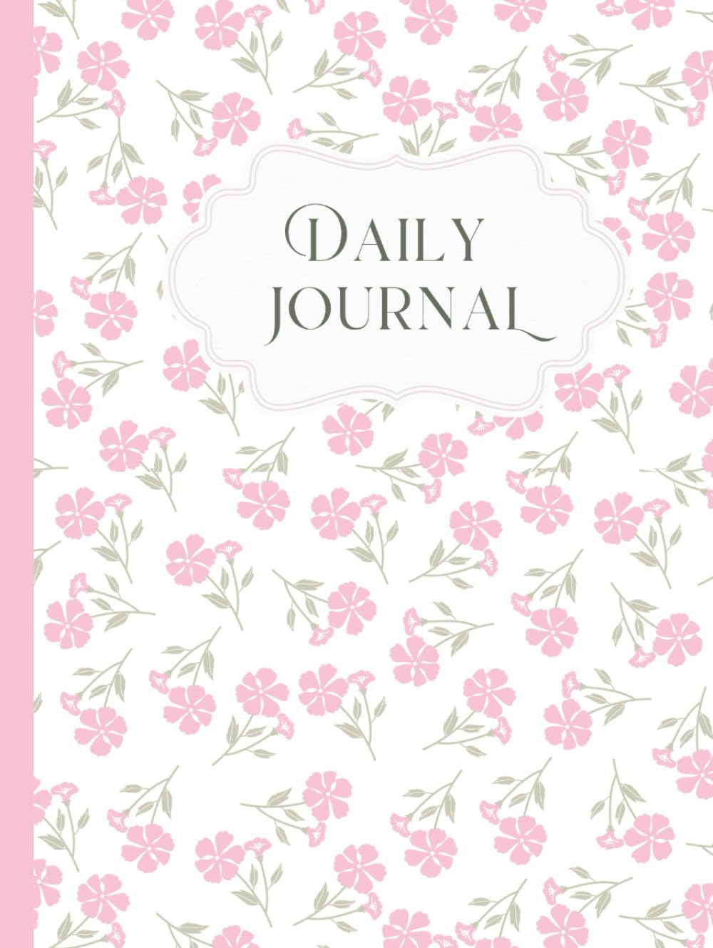 Carnet ligné rose 150 pages couverture rigide format A5 portable pour notes