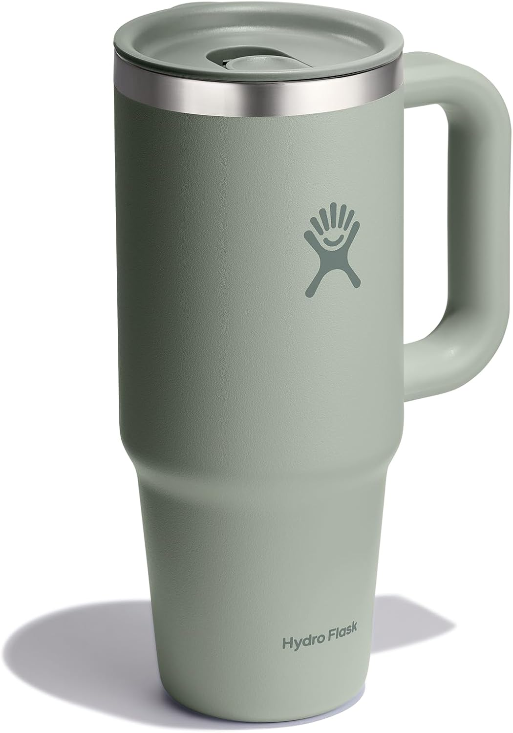 Hydro Flask Coffee Travel Tumbler Mug – Insulated Stainless Steel, Leak Resistant Hot & Iced Coffee Cup 24 Oz Agave Green
