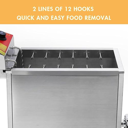 Miniatura 6 de Koalalko Máquina de freír con palitos de queso coreano Mozzarella Hot Dog Maker Machine Maíz Dog Deep Freidora Machine