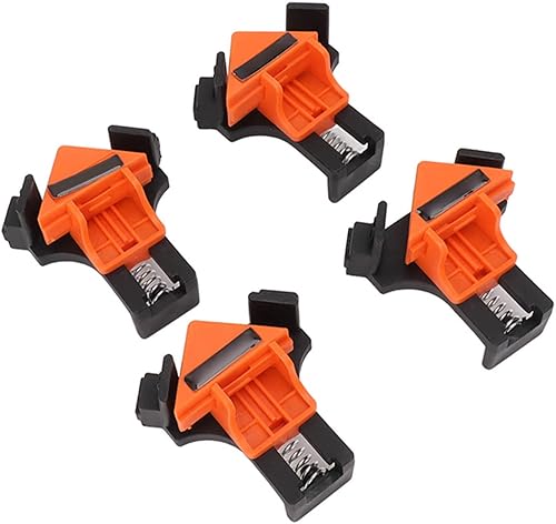 Clip de ángulo recto para carpintería, abrazadera de esquina de 90 grados con carga de resorte para instalación de perforación de carpintería,