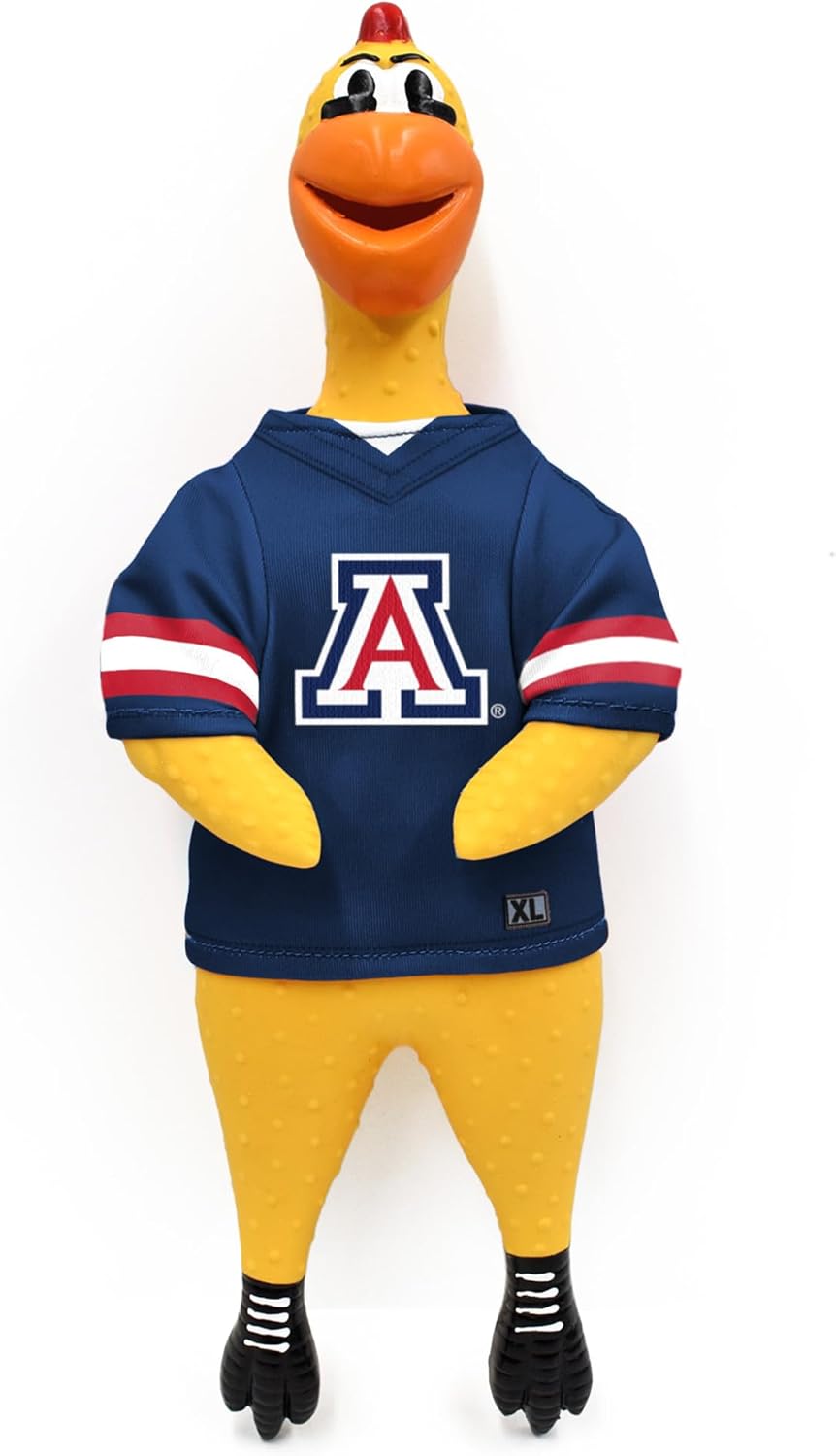 Littlearth Unisex NCAA Team Rubber Chicken Toy