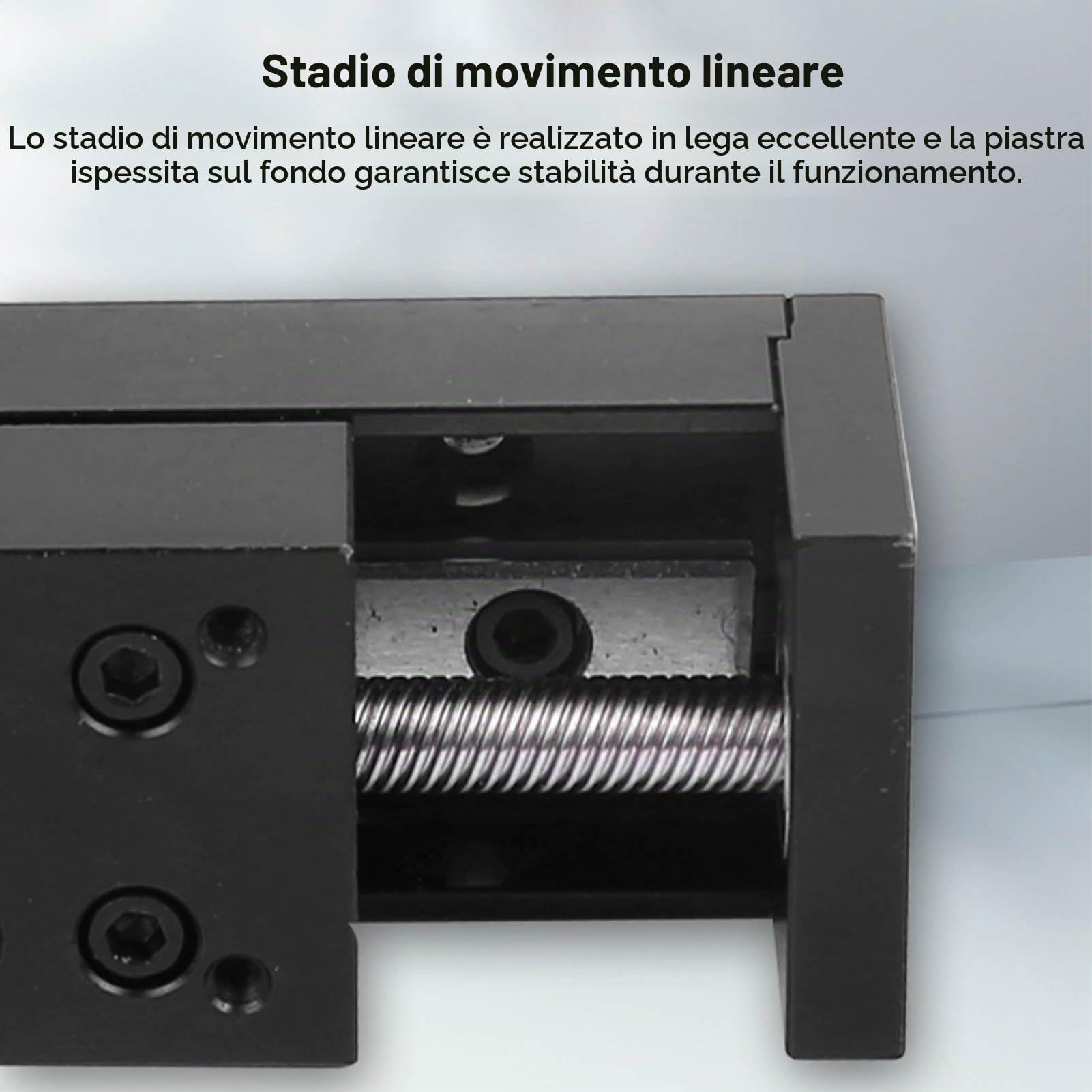 Tavola di Scorrimento Lineare, Attuatore a Stadio Lineare da 150mm Vite a Forma di T Fase di Movimento Lineare a Guida Singola per Assi X Y Z, Fase di Guida Lineare