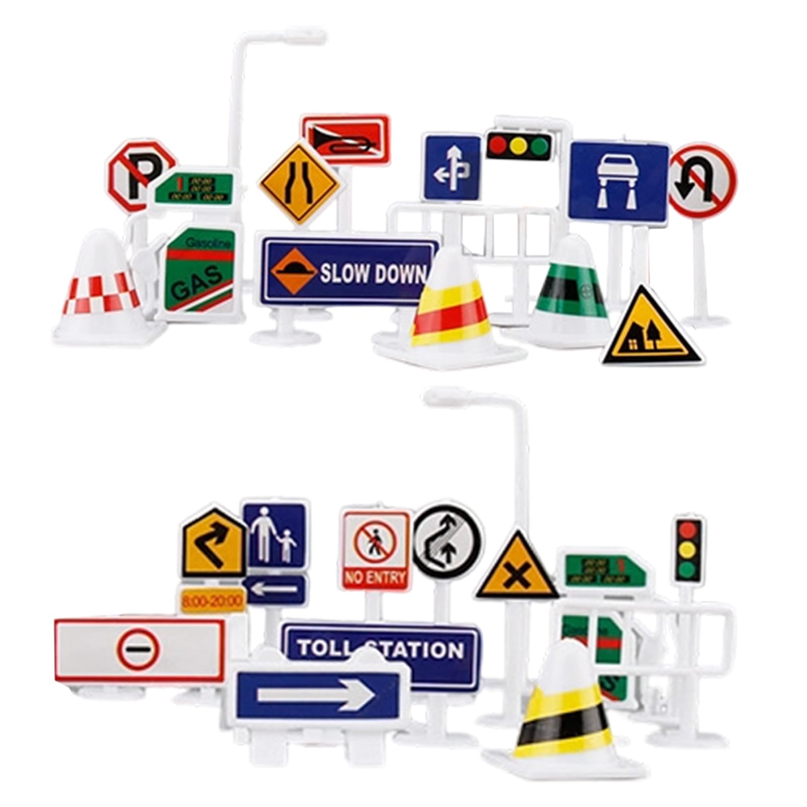 TOYANDONA Jouet feu de signalisation pour enfants - Signal de passage pour piétons - Éducation précoce (sans batterie
