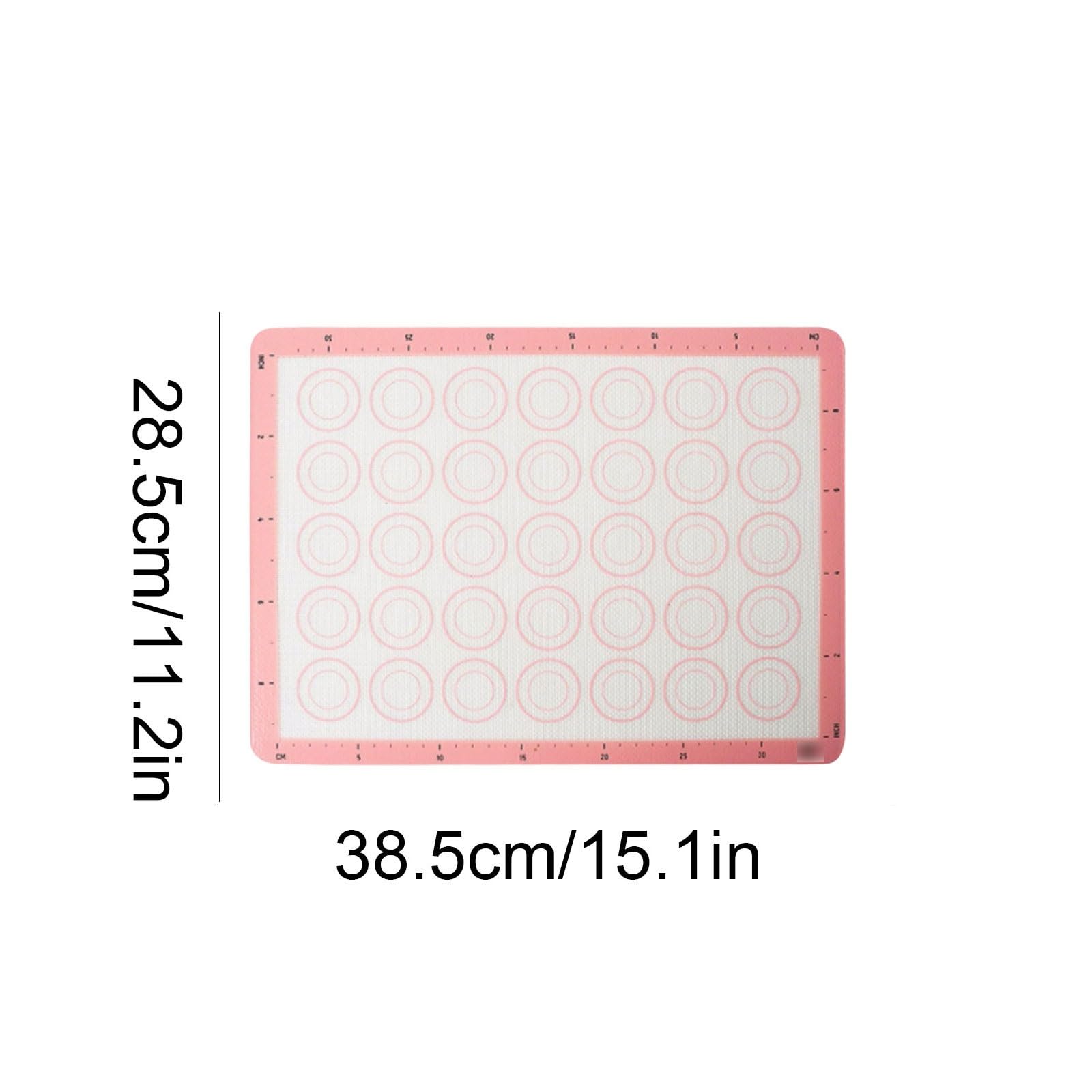 Réutilisable Tapis de cuisson en fibre de verre et silicone, antiadhésif, épais, double épaisseur, facile à nettoyer, réutilisable Ne colle pas(38.5cm/15.1in)