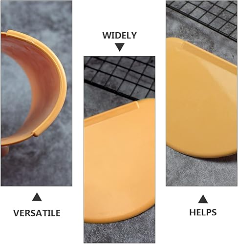 Miniatura 9 de BESTonZON 2 piezas de cortadores de panadería herramienta de pan, masa flexible, tablero combinado de glaseado para hacer galletas, raspador