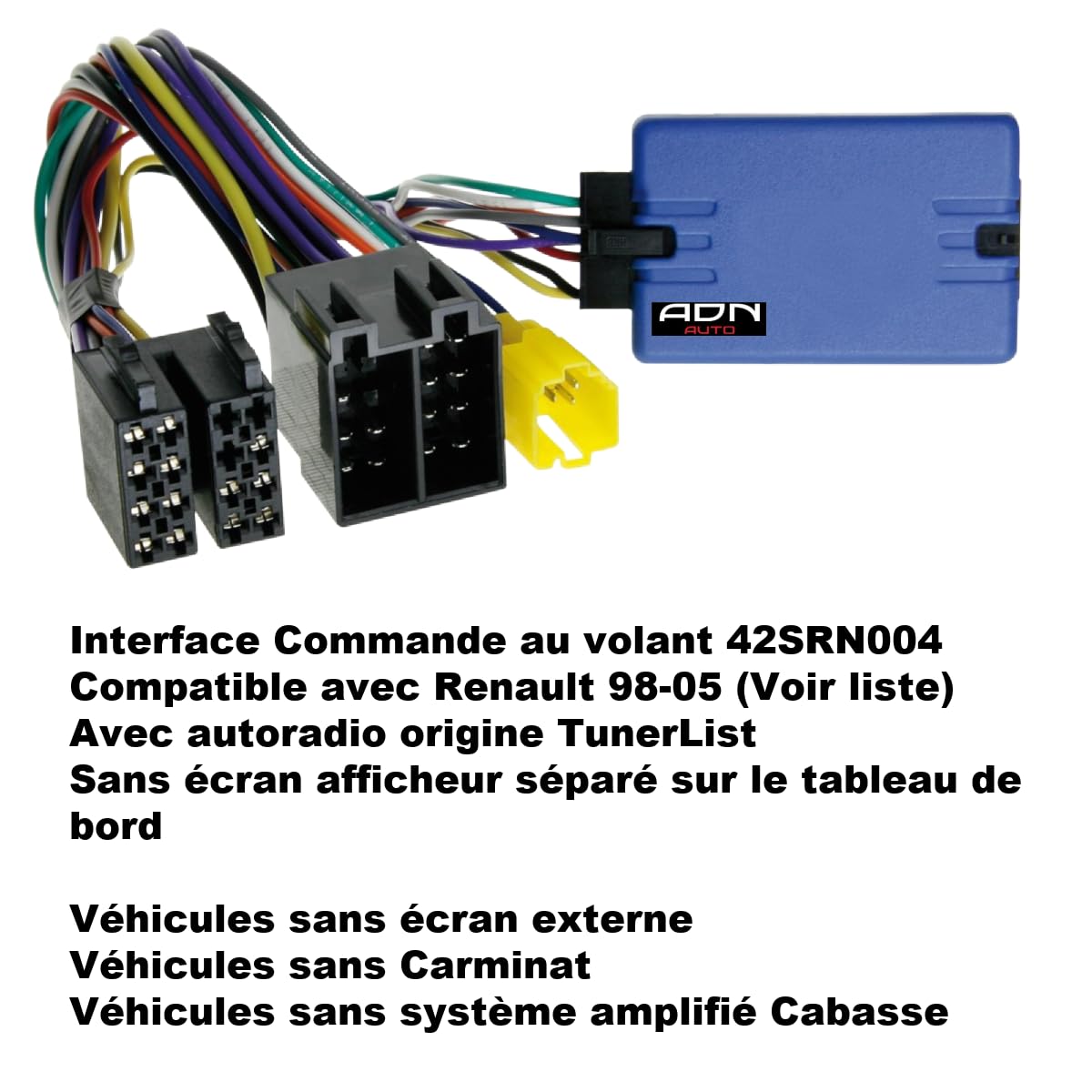 Interface commandes au volant Opel/Renault different models >