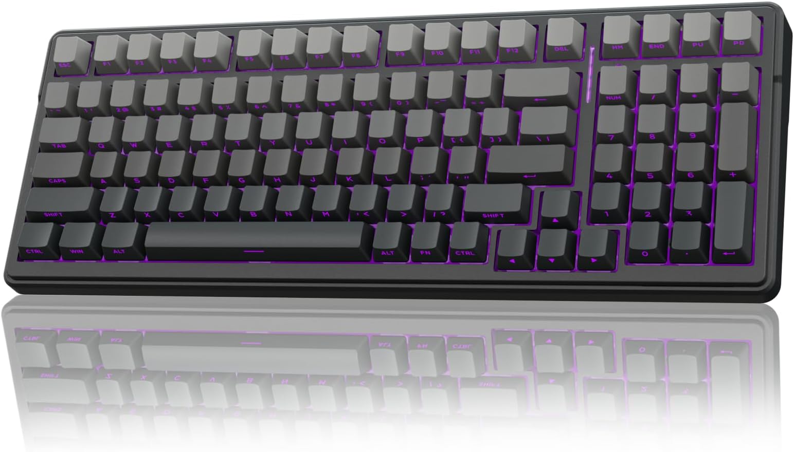 AULA F99 Wireless Mechanical Keyboard,Gasket Structure Hot Swappable Custom Keyboard,RGB Backlit,Creamy Sound,Side Printed PBT Keycaps,2.4GHz/USB-C/BT5.0 Computer Gaming Keyboards
