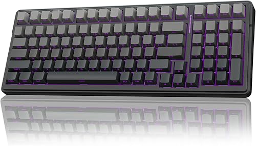 AULA Teclado mecánico inalámbrico F99 Pro, estructura de junta, teclado personalizado intercambiable en caliente, retroiluminación RGB, sonido
