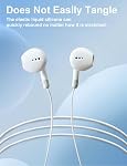MAS CARNEY USB C Headphones Wired TH8,in Ear Type C Earphones with Mic,USBC Earbuds Compatible with Samsung Galaxy S25 S24 A55 A53,Apple iPhone 15 16 17 iPad, Xiaomi,Google Pixel,Huawei Honor,Oppo