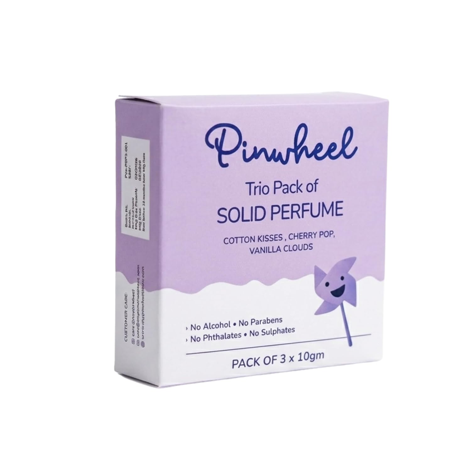 Pinwheel Solid Perfume Bar (Pack of 3) in 3 vibrant fragrances - Cherry Pop | Vanilla Clouds | Cotton Kisses, travel frien... - Review, Price and Buying Guide
