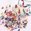 100pcs 1.57" Mini Premade Origami Washi Paper Cranes For Wedding Party Decor & Tea Party Supplies #5