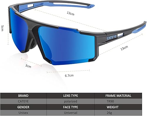 Miniatura 7 de CATEYE Gafas de sol polarizadas deporte Ciclismo Gafas de sol para hombres Protección UV