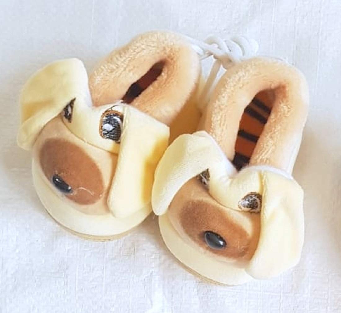 Ineffable Cute Cartoon Print Velvet Winter Warm Infant Baby Booties (Yellow VV 2)-picture-17