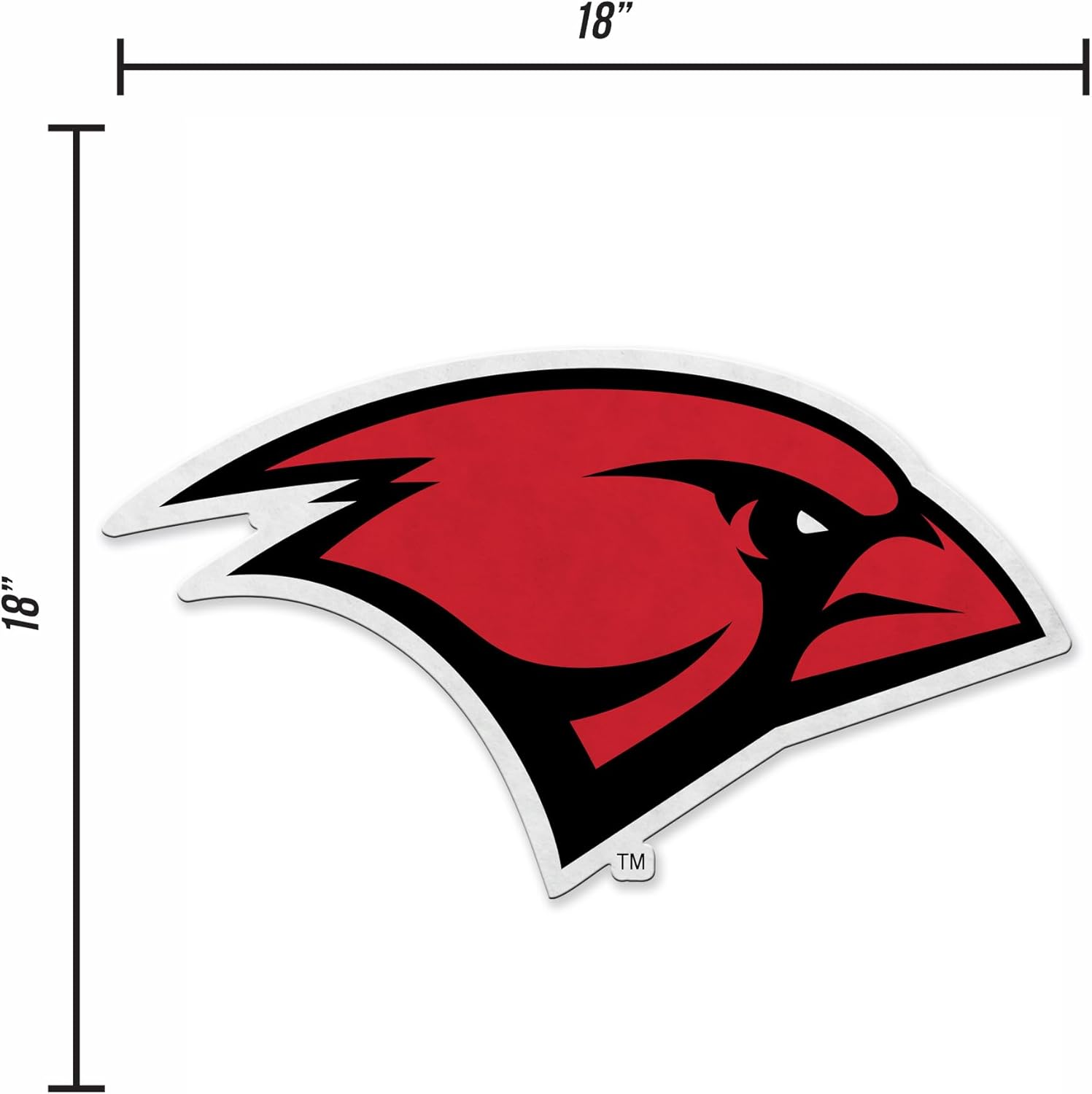 Rico Industries NCAA Incarnate Word Cardinals Shape Cut Pennant - Home and Living Room Décor - Soft Felt EZ to Hang - Image 4
