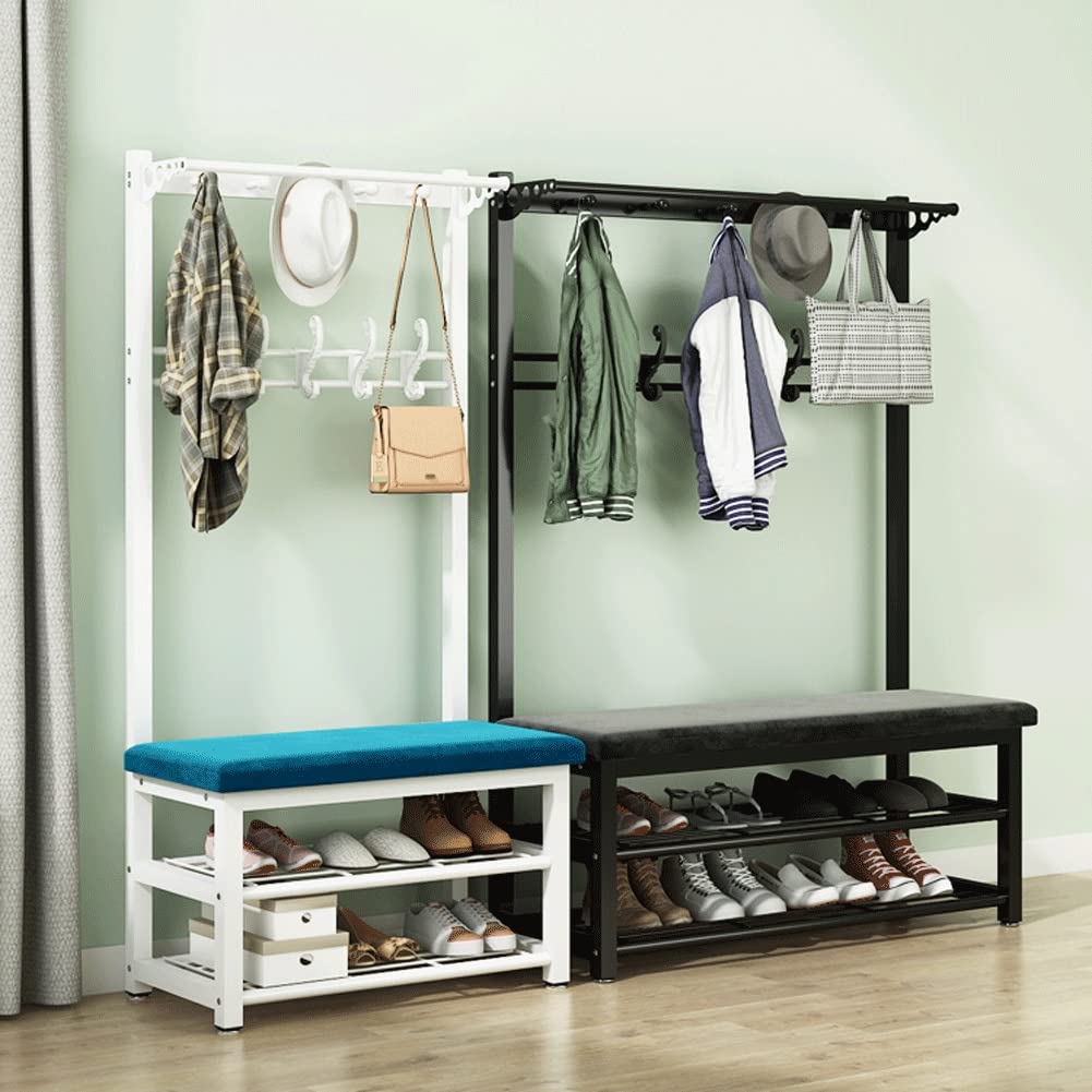 Amazon｜KXW 4イン1玄関収納セット 靴ベンチ&コートラック&シューズ