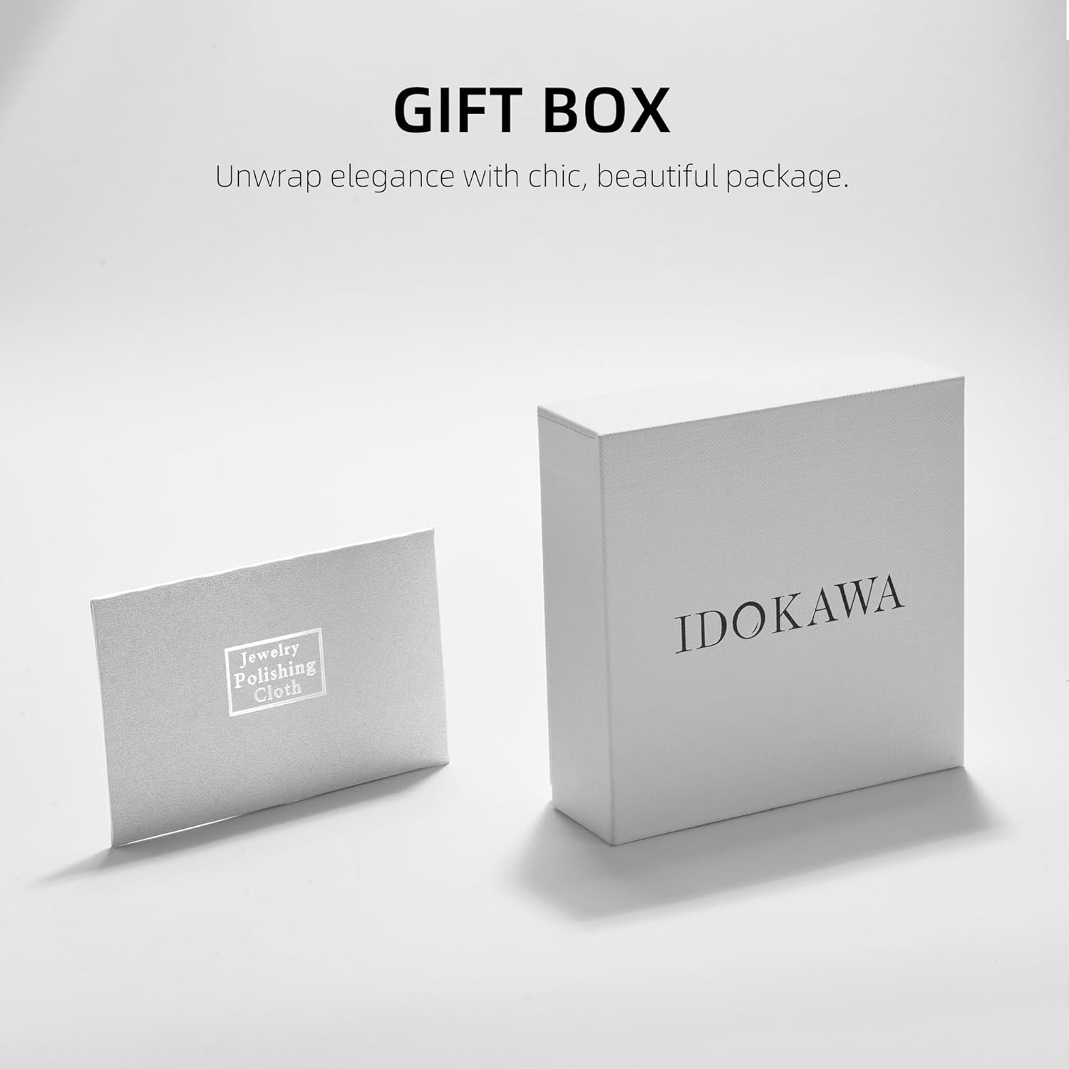 IDOKAWA Faux Pearl Chain Bracelet for Women Men White Stainless Steel Link Cuff Bridal Wedding Christmas Valentine's Day Mother's Day Anniversary Birthday Jewelry Gifts Box for Her Him - Image 7