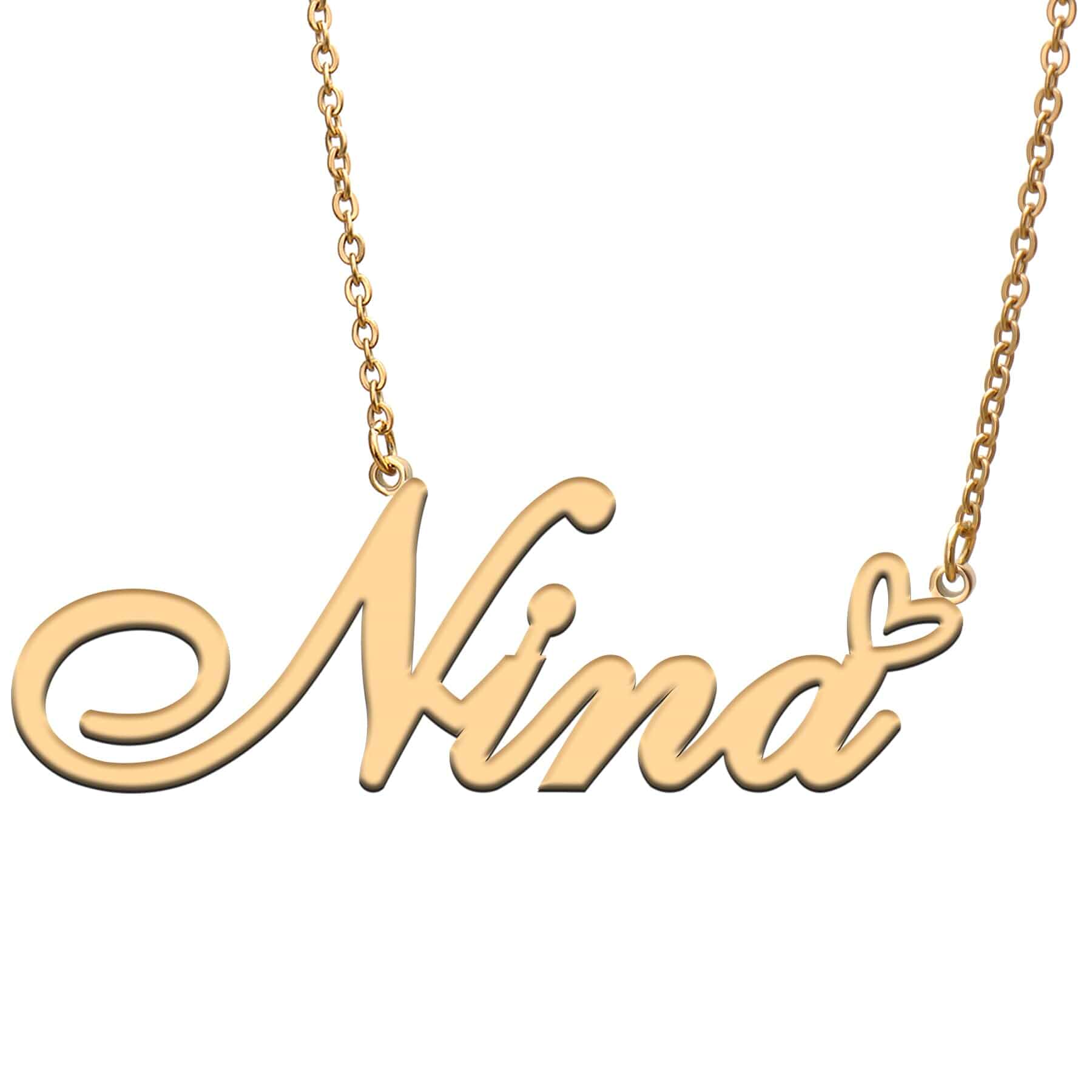 Custom Personalized Name Necklace Pendant Necklace with Heart Customized Necklace Best Gift for Women Christmas Valentine's Day Mother's Day Birthday AU