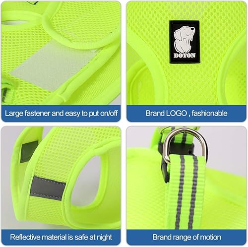 Miniatura 5 de Juego de arnés y correa para gato para caminar, a prueba de escapes, chaqueta para exteriores de fácil control, chaleco de malla de aire suave