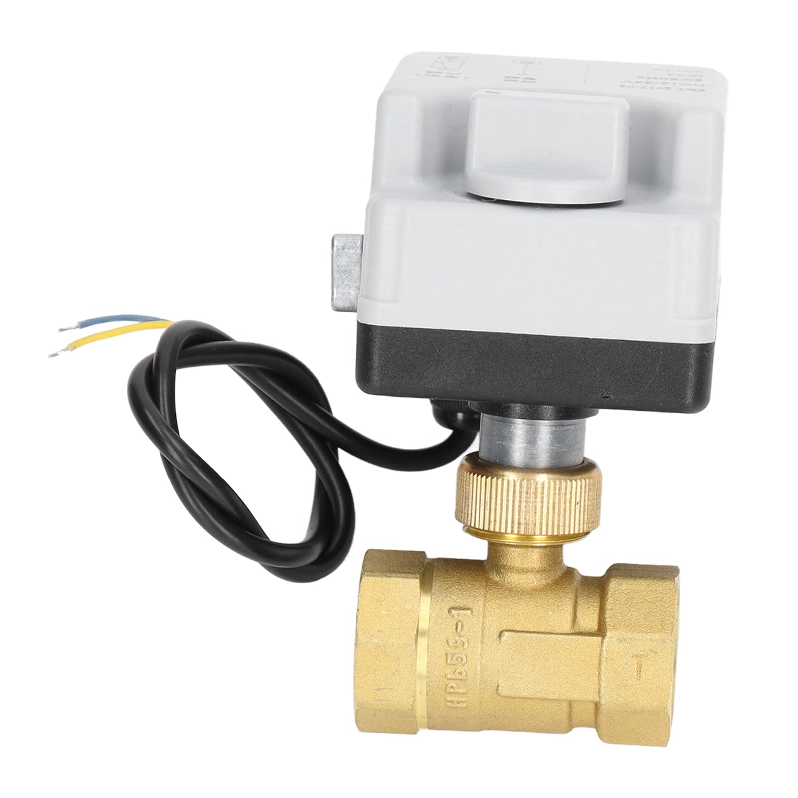 Zawór kulowy elektryczny 12-24 VDC 3/4" NC mosiężny do wody automatyczny zawór elektromagnetyczny dla systemów przemysłowych i wodnych