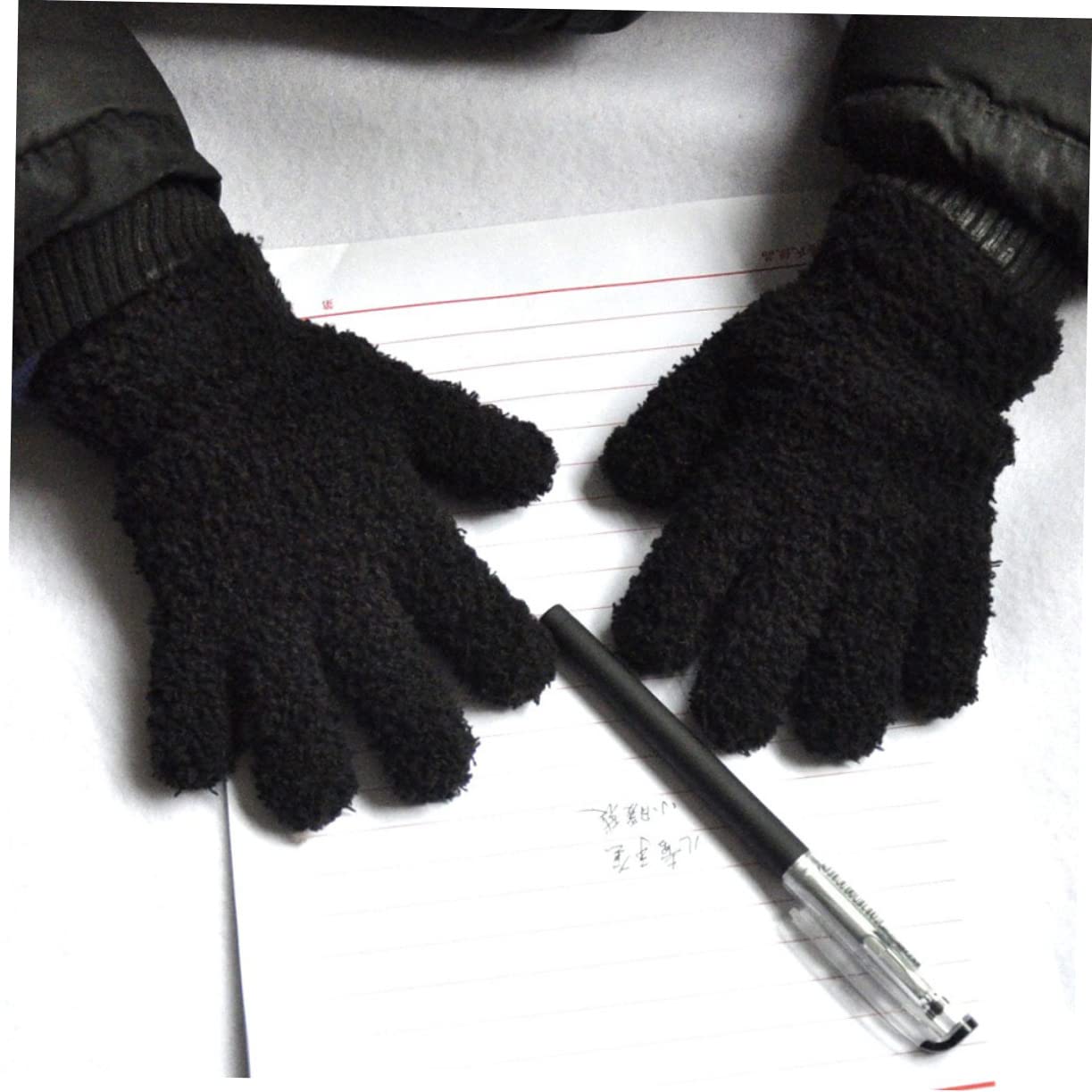 BESTYASH Guantes Anticongelante Para Exterior Frío Guantes De Lana Guantes Calefactables De Invierno Guantes De Limpieza Guantes Sin Dedos Tela Tejida