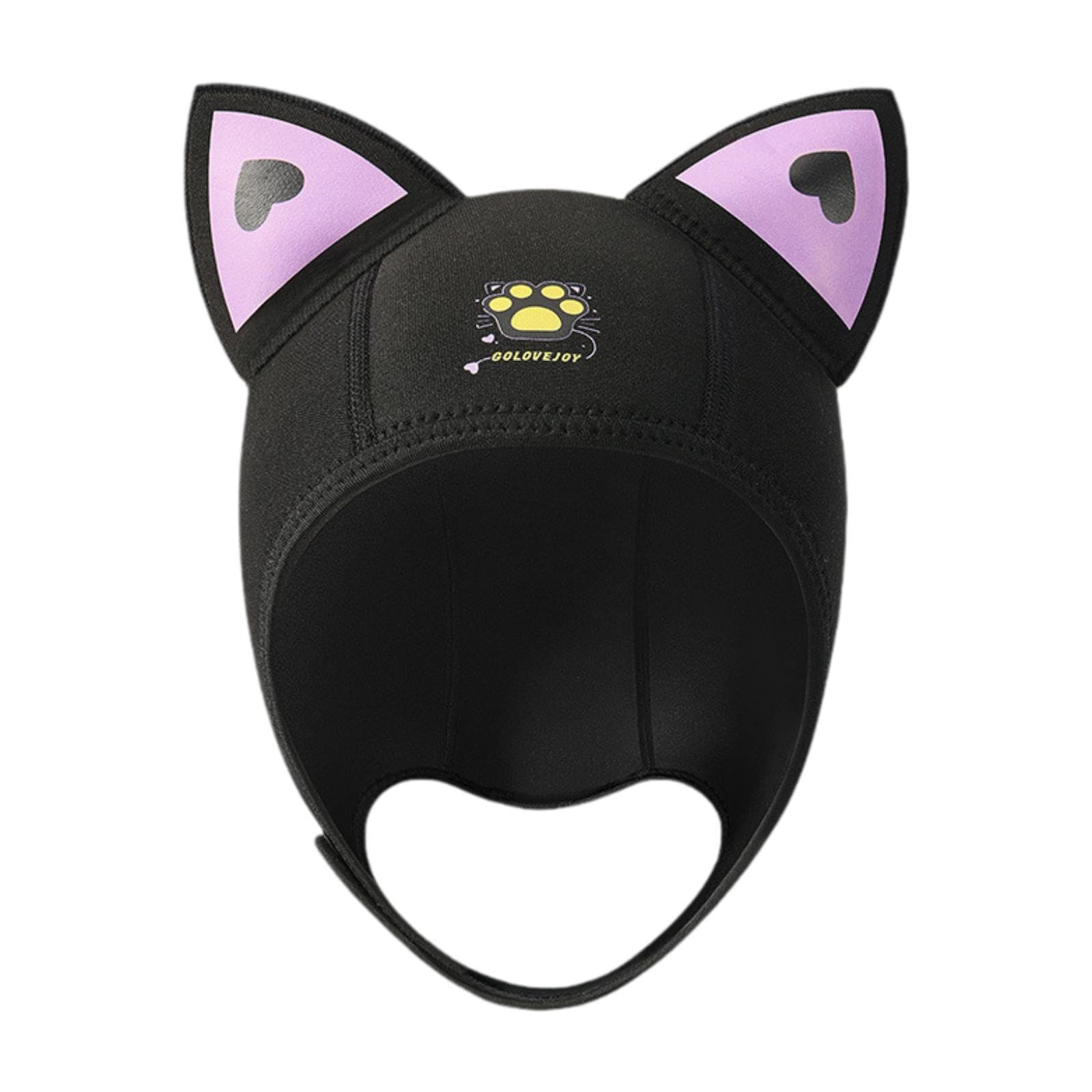 Taucherhaube Neopren Schwimmhaube mit Kinnband Und Schützt Kopf Und Ohren Zuverlässig Angenehm Und Flexibel für Frauen Kinder für Schnorch