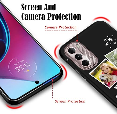 Vista 92 de Funda personalizada para Motorola Moto G Stylus 2021 con nombre de foto, texto y foto, GStylus personalizado -21 funda suave y fina (negro) de 6.8