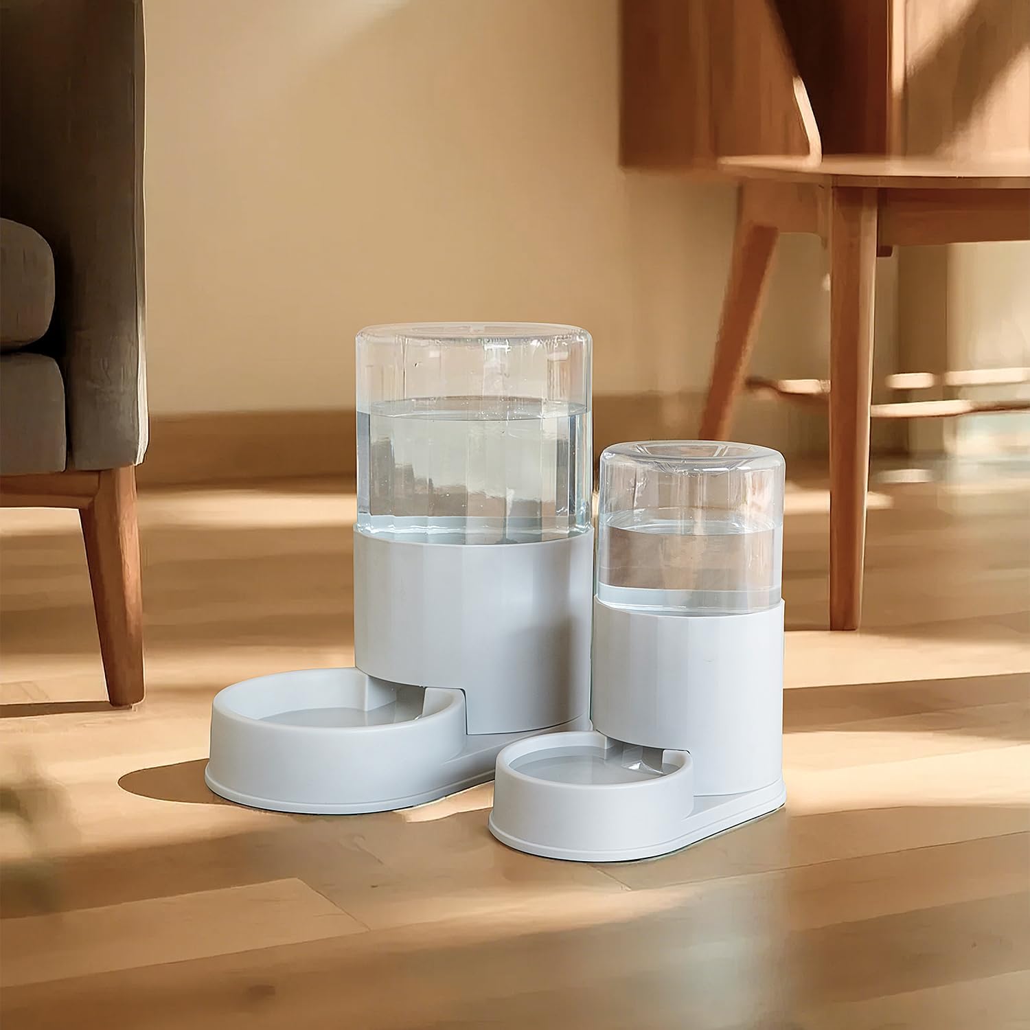 Automatic Pet Water Dispenser with 11.4 Liter Capacity, Gray