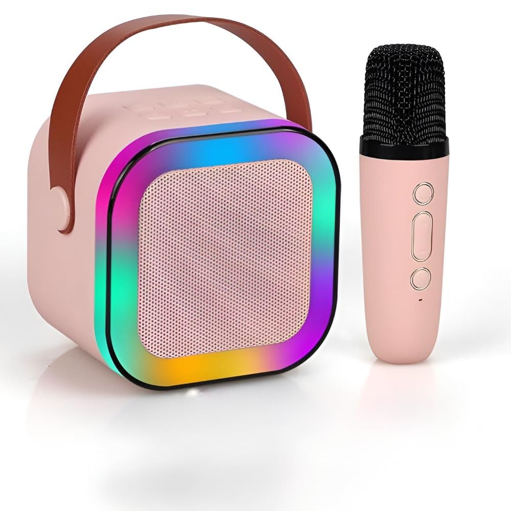 Colorful Wireless Bluetooth 5.3 Speaker Karaoke Sound System Set for Kids with Portable Mic, Toys Gifts for Girls Boys Age 3, 4, 5, 6, 7, 8-12 Years Birthday Gift -MULTICOLOUR (B0CWS72Y27) Amazon Price History, Amazon Price Tracker