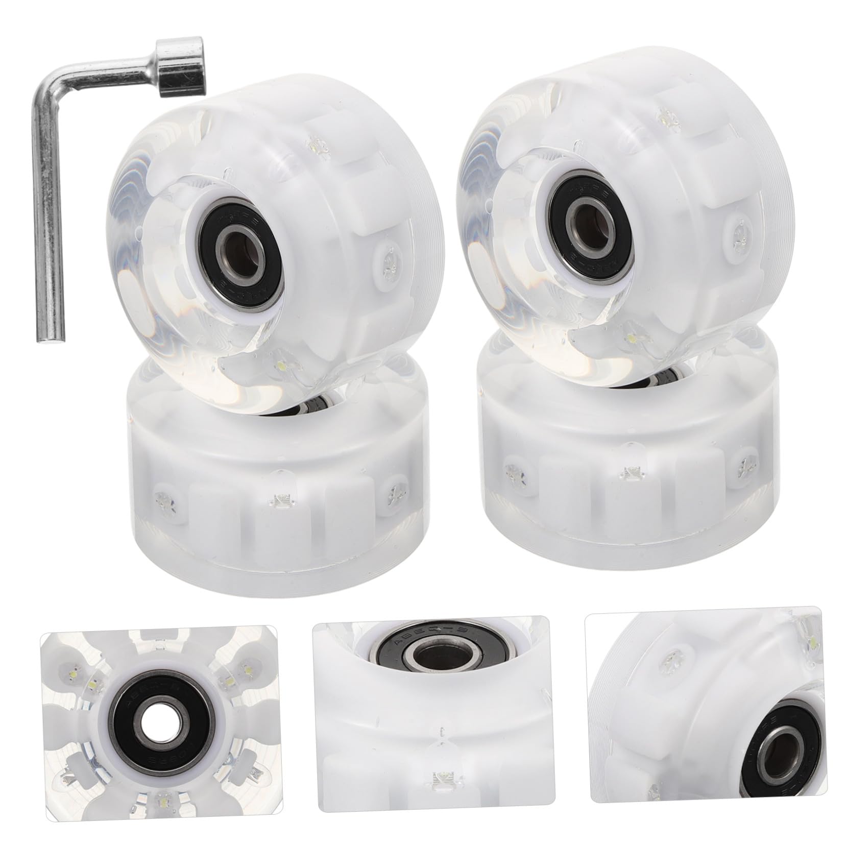 Ruedas Luminosas para Patines con Seis Luces, Pu
