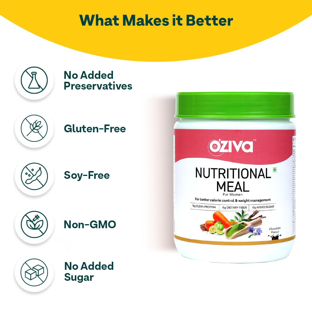 Buy Now Oziva Nutritional Meal For Women | Meal Replacement Shake