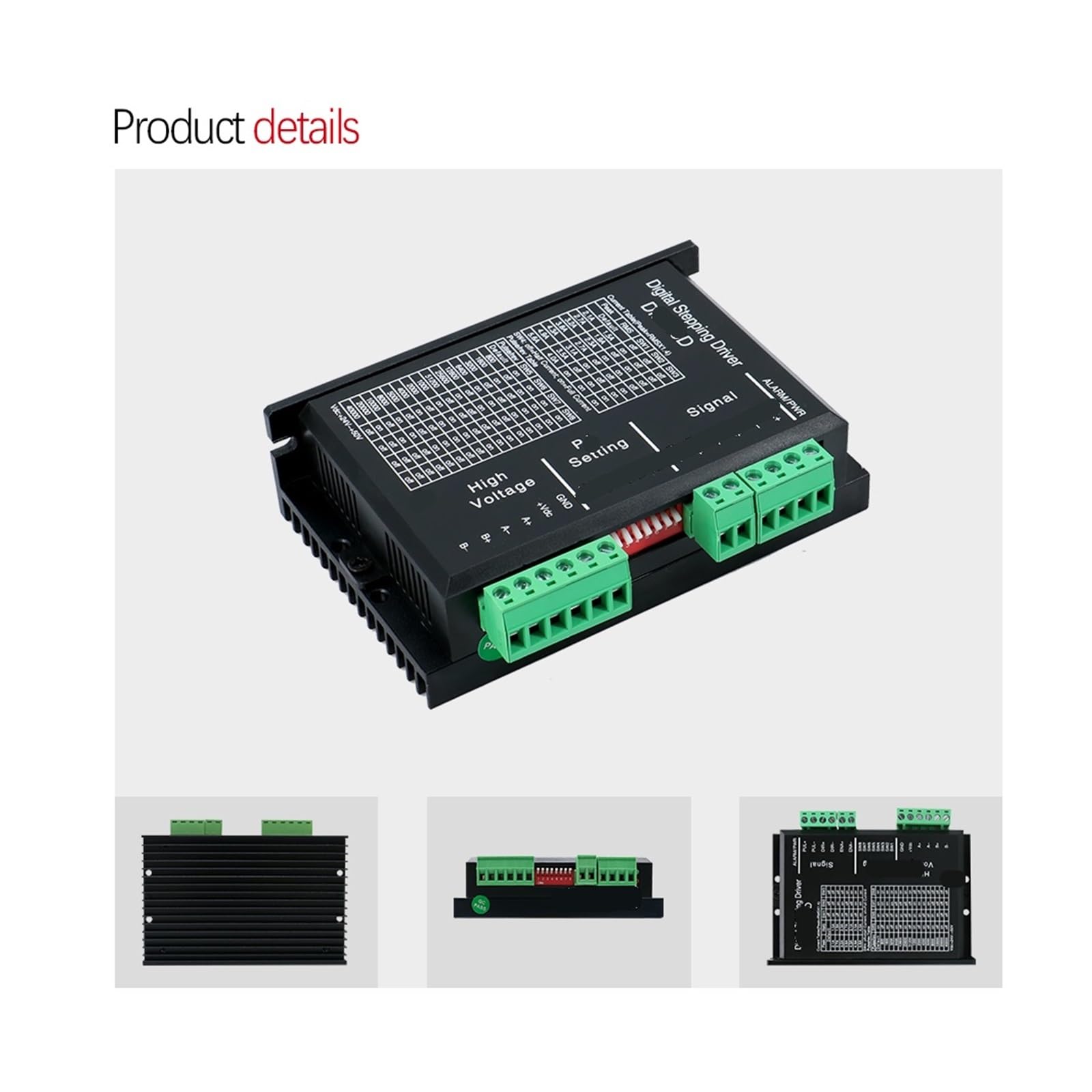 Controlador de motor paso a paso, DM556D DC24-50V 1.5-5.6A Microstep Drive for motor paso a paso nema 17 nema 23