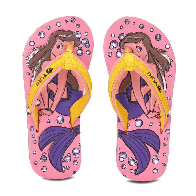Image of YUKI Unisex - Child, Kids Flip-Flop |Soft, Comfortable, Indoor & Outdoor Cartoon Slipper & Chappal