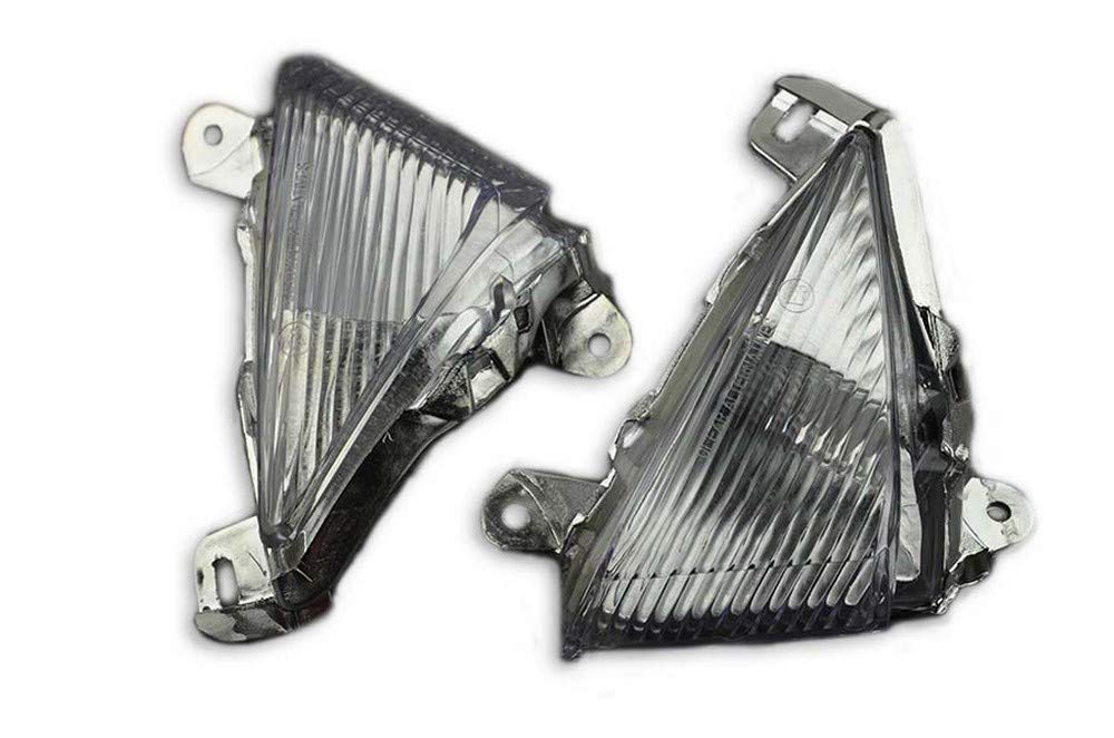 Frecce Anteriori LED Fumè Nero per KAWASAKI ZX10R ZX-10R ZX10-R ZXT00C 2004-2005