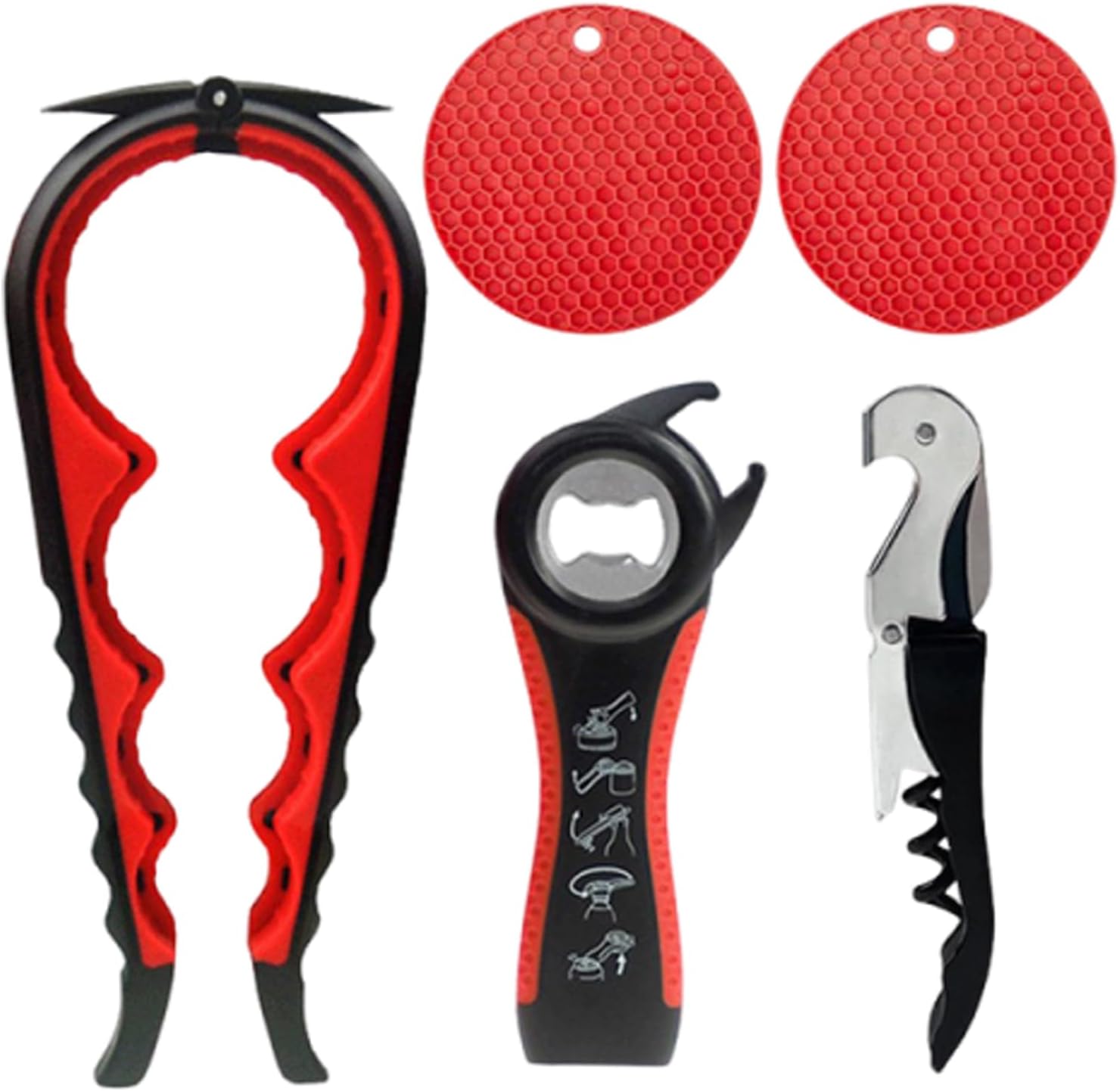 Soda Can Top Remover - Manual Kitchen Jar Opener Kit | Topless Can Opening Device - for Adults Seniors Apartment Beach Cooking Party Beer Soda Beverages