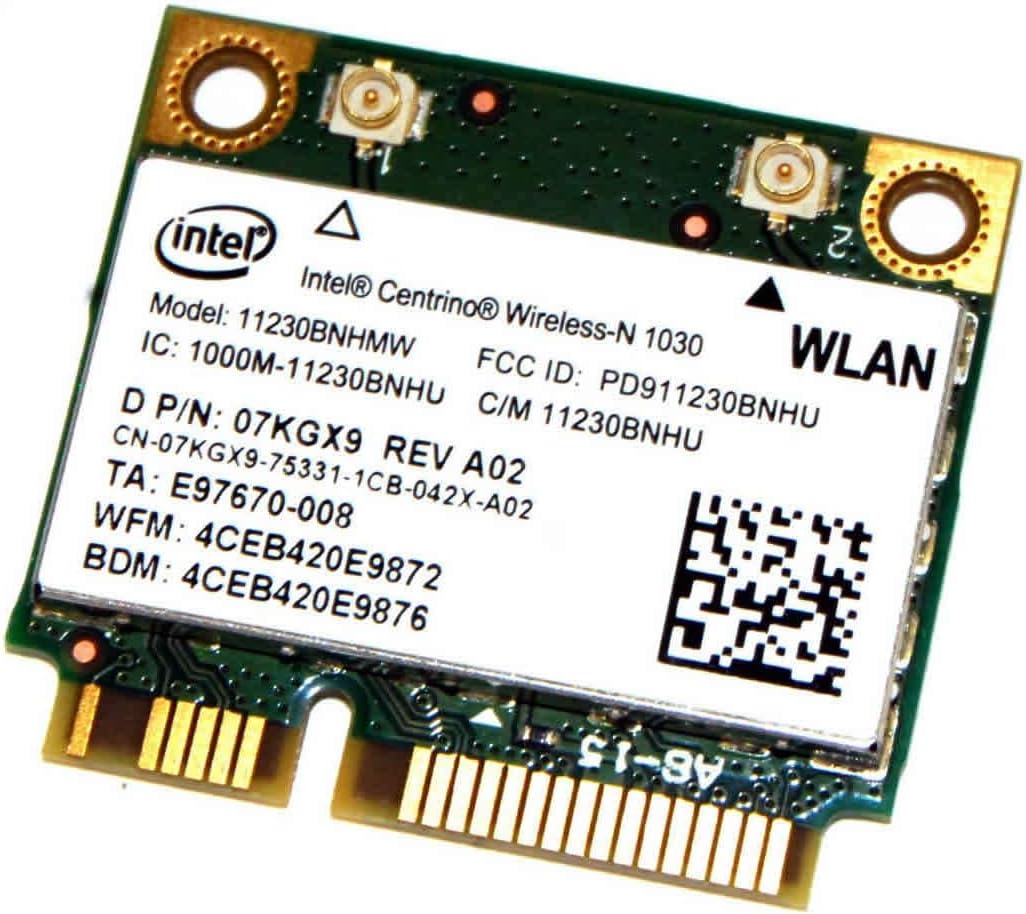 Dell 1030 WiFi 11230BNHMW 802.11 a/b/g/n Express Card 7KGX9