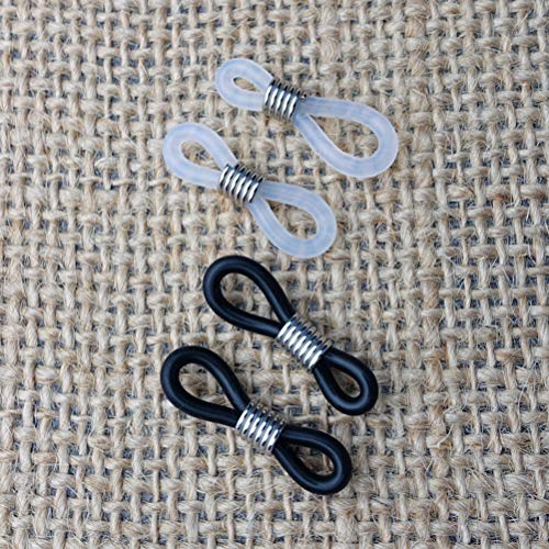 SUPVOX Brillenkettinghouder, brillenogen oogjes lus voor brillenketting gordelhouder 12 stuks (wit en zwart) - Image 6