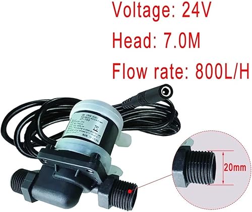 Miniatura 3 de Mini Brushless Motor DC12V DC24V Adjustable Speed Control Water Pump Water Heater Pressurized Circulating Water Pump(DC12-24V)