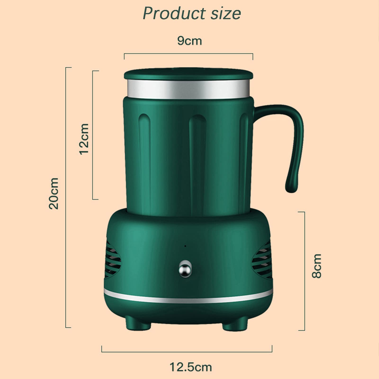 Mini Frigorifero Portatile per Il Riscaldamento rapido di Tazze, refrigeratore/scalda-Bicchieri elettronico per Bevande di Vino e Birra ghiacciata, Frigorifero da Tavolo a raffredd
