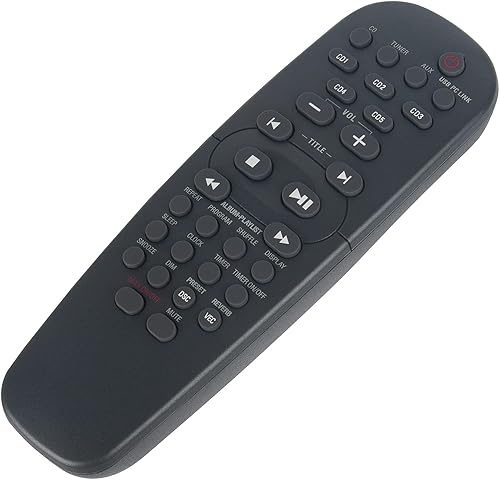 Miniatura 2 de RC1953200801 - Control remoto de repuesto para sistema de audio Philips Micro Hi-Fi MCM53019 MCM53021 MCM53021T MCM57021 MCM53033 MCM57019 MCM530