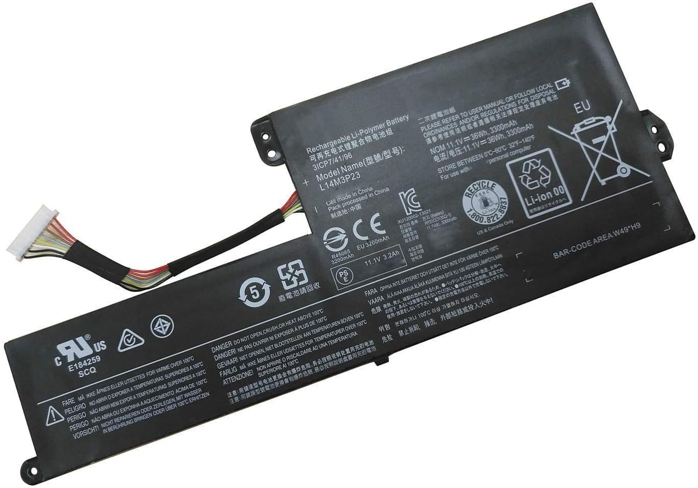L14M3P23 Replacement Laptop Battery Compatible for Lenovo Chromebook N21 5B10H33230 (11.1V 36Wh)