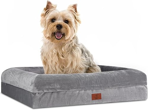 Miniatura 27 de Cama ortopédica grande para perros, cama impermeable para perros con funda extraíble, camas lavables para perros grandes, con cojín extraíble de 4