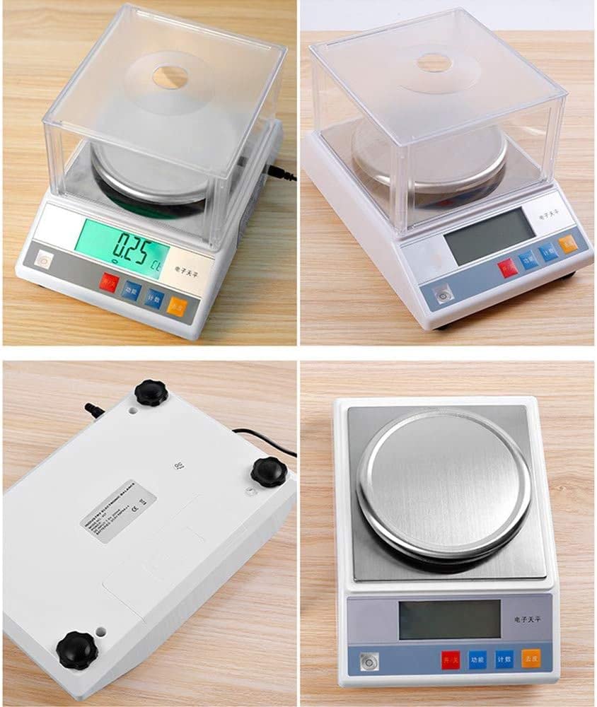 Bilance da Cucina, Bilancia da Laboratorio Digitale ad Alta precisione da 300 g/600 g/1000 g/2000 g x 0,01 g, Bilancia analitica di precisione per Il conteggio Industriale