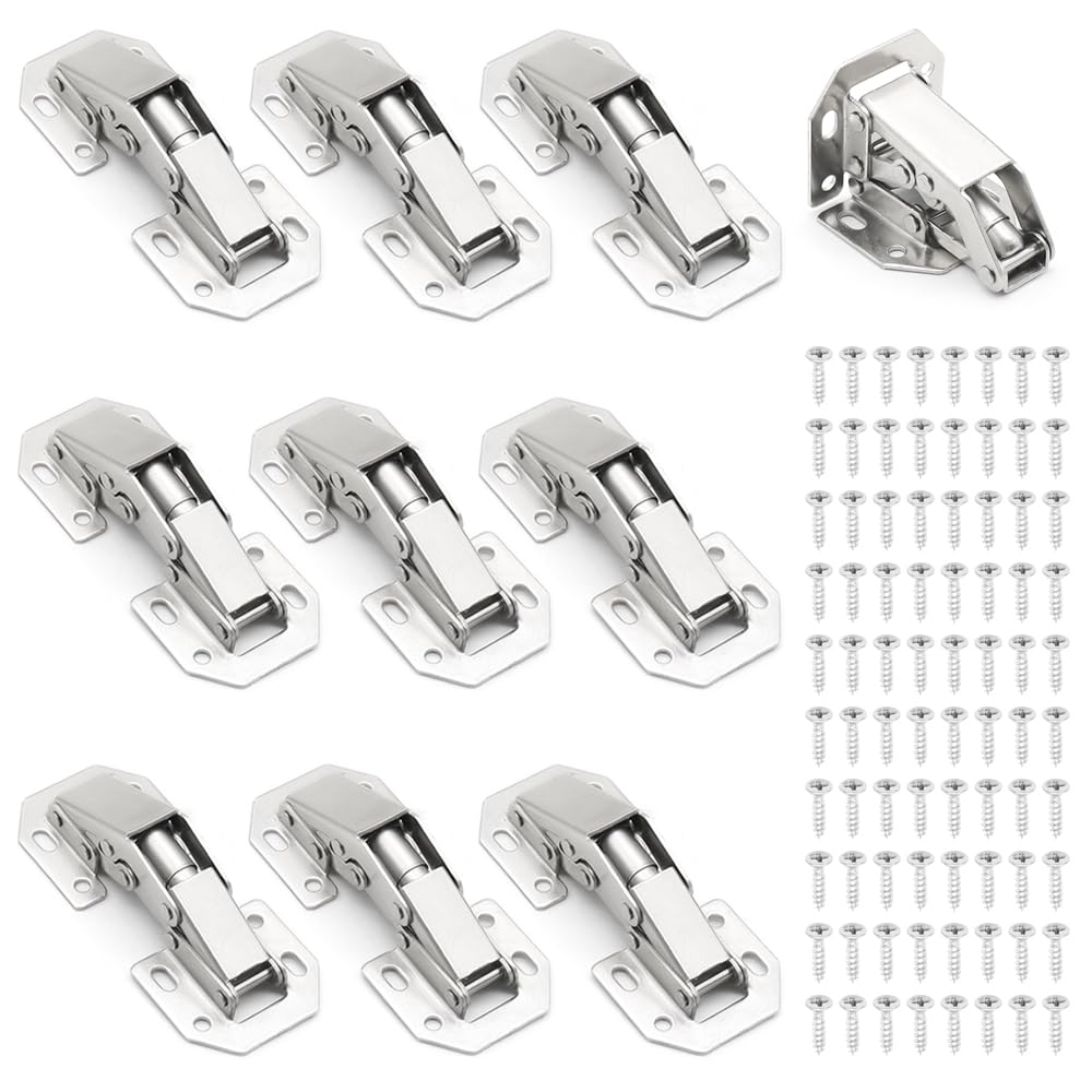 Noviatrix Scharniere 6er Set - Aufschraubscharniere 90° Für Schranktüren | Ohne Bohren Montierbar