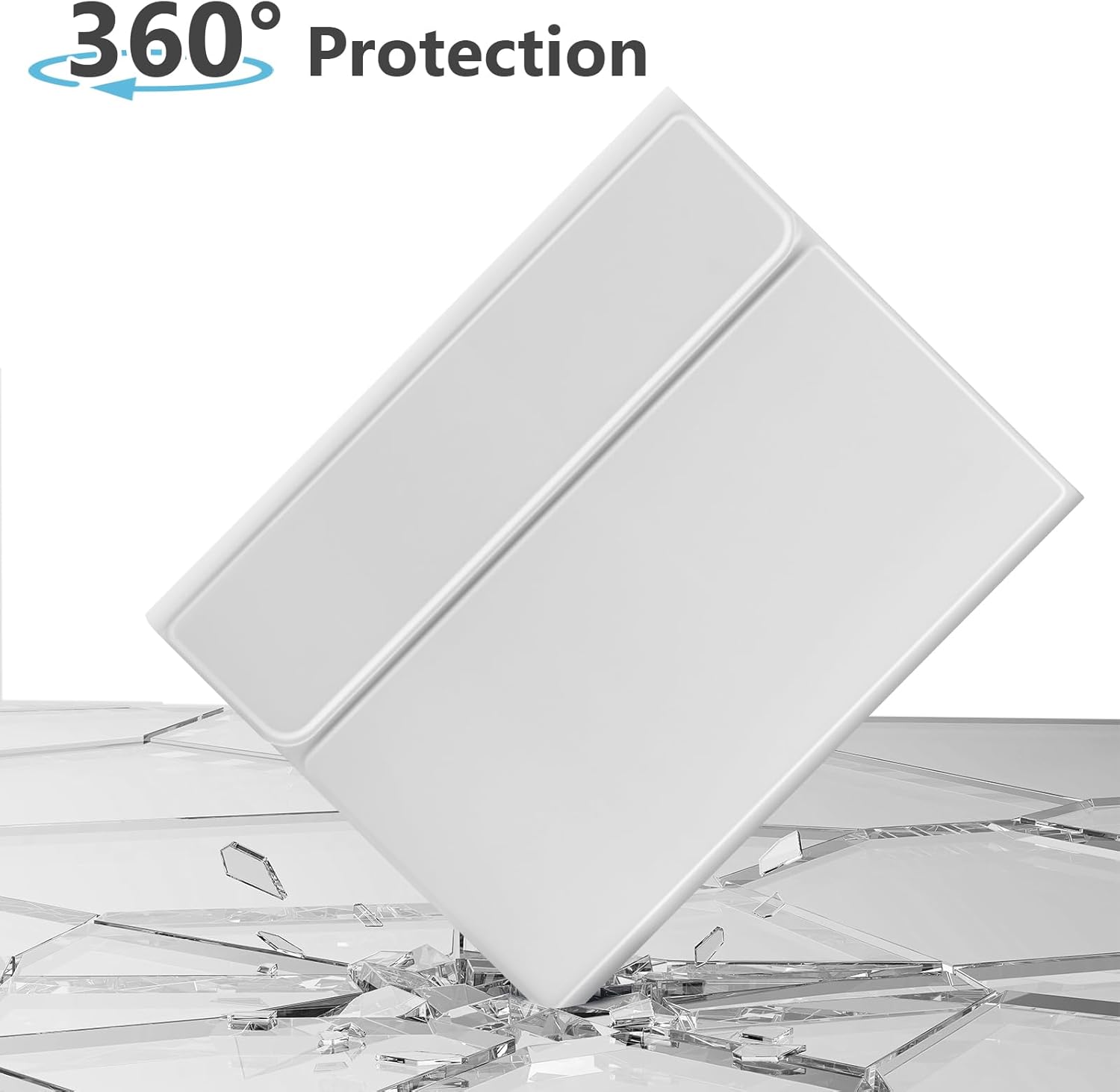 KBCASE Keyboard Case for iPad Pro 11 inch (M5/M4) 2025/2024, Detachable Bluetooth Keyboard Case for iPad Pro 11 inch M5 M4, with Pencil Holder (Gray) - Image 6